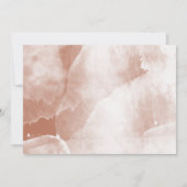 モダン水彩画字タイポグラフィ結婚のシンプル セーブザデート (裏面)