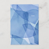 モダン水彩画結婚型の詳細 エンクロージャーカード (裏面)