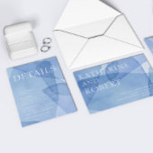 モダン水彩画結婚型の詳細 エンクロージャーカード