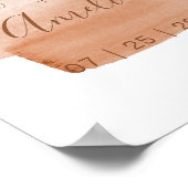 モダン水彩画結婚壁プリント ポスター (角)