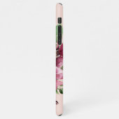 モダン水彩花モノグラムの iPhoneケース (左側)