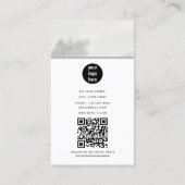 モダン水彩雲レトロヴィンテージミニマル 名刺 (裏面)