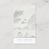 モダン水彩雲レトロヴィンテージミニマル 名刺 (正面)