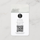 モダン水彩雲レトロヴィンテージミニマル 名刺 (裏面)