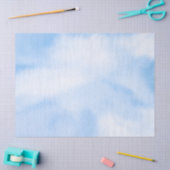 モダン水彩青雲 薄葉紙 (クラフト)