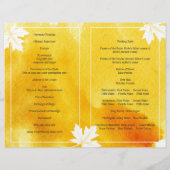 モダン水彩黄色結婚式 (裏面)