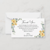 モダン水感謝してい色野結婚草 ノートカード (正面)