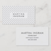 モダン水玉模様デザイン 名刺 (正面/裏面)