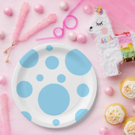 モダン水玉模様パターン ペーパープレート