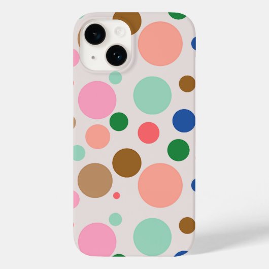 モダン水玉模様パターン Case-Mate iPhoneケース (裏面)