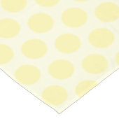 モダン水玉模様 | エレガントアイボリー及びクリーム テーブルクロス (アングル)