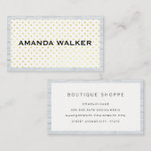 モダン水玉模様 | ブリッ縁どク 名刺 (正面/裏面)