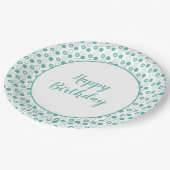 モダン水玉模様 ペーパープレート (アングル)