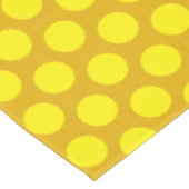 モダン水玉模様 | マスタードエレガントイエロー テーブルクロス (アングル)