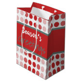 モダン水玉模様 ミディアムペーパーバッグ (裏面アングル)