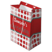 モダン水玉模様 ミディアムペーパーバッグ (正面アングル)