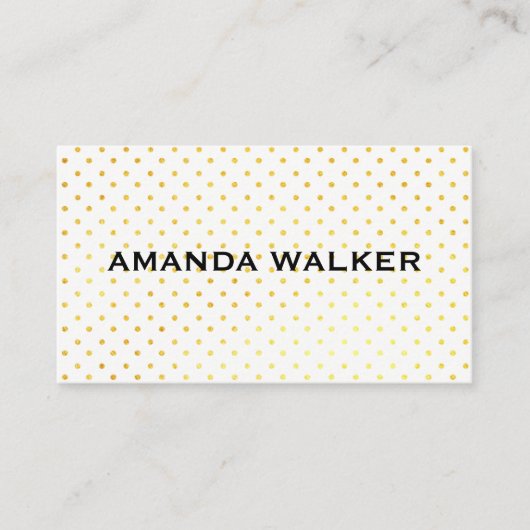 モダン水玉模様 名刺 (正面)