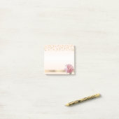 モダン水玉模様,紙吹雪，カーネーションパーソナライズされた ポストイット (デスク上)