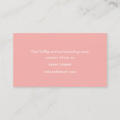 モダン水色レインボーかわいいカラフル 名刺 (裏面)