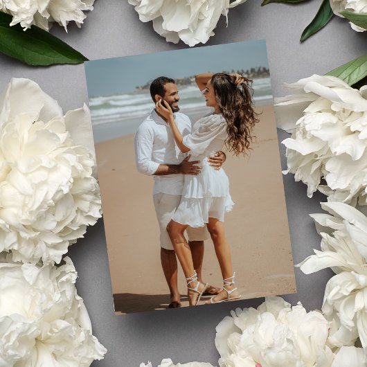 モダン水色結婚植物薬 招待状