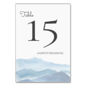 モダン水色（ハッシュタグ付） テーブルナンバー (裏面)