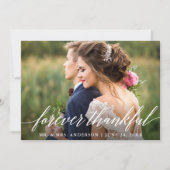 モダン永遠に感謝の書結婚道 サンキューカード (正面)