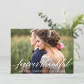 モダン永遠に感謝の書結婚道 サンキューカード (スタンド正面)