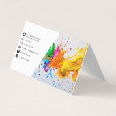 モダン油絵を描抽象芸術 名刺 (裏面)