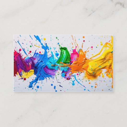 モダン油絵を描抽象芸術 名刺 (裏面)