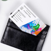 モダン油絵を描抽象芸術 名刺