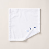 モダン沿岸の青色彩の鮮やかヤシの木タオル バスタオルセット (ウォッシュタオル)