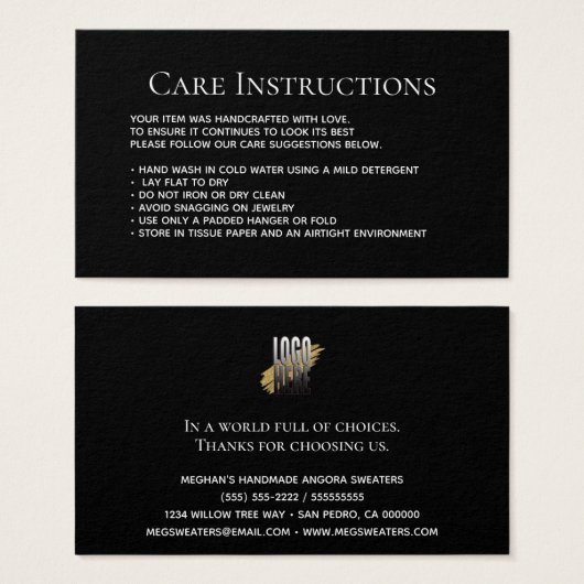 モダン洗濯気に情報 (正面&裏面)