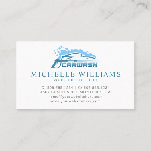 モダン洗車会社 名刺 (裏面)