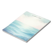モダン海パステル水彩層グラデーション層 ノートパッド (回転)