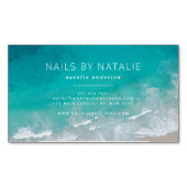 モダン海ビーチタイポグラフィ マグネット名刺 (正面)