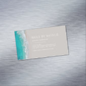 モダン海ビーチタイポグラフィ マグネット名刺 (インサイチュ)