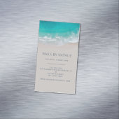 モダン海ビーチタイポグラフィ マグネット名刺 (インサイチュ)