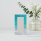 モダン海ビーチタイポグラフィ 名刺 (スタンド正面)