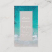 モダン海ビーチタイポグラフィ 名刺 (裏面)