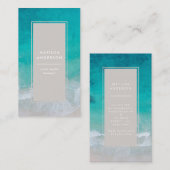 モダン海ビーチタイポグラフィ 名刺 (正面/裏面)