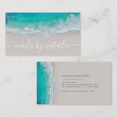 モダン海ビーチタイポグラフィ 名刺 (正面/裏面)