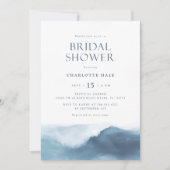 モダン海ビーチブライダルシャワー 招待状 (正面)