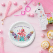 モダン海ベビータコ水色カラフル ペーパープレート (パーティー)