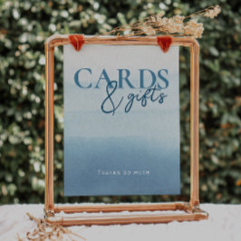 モダン海'水カラー赤ちゃんシャワーカード&ギフト ポスター