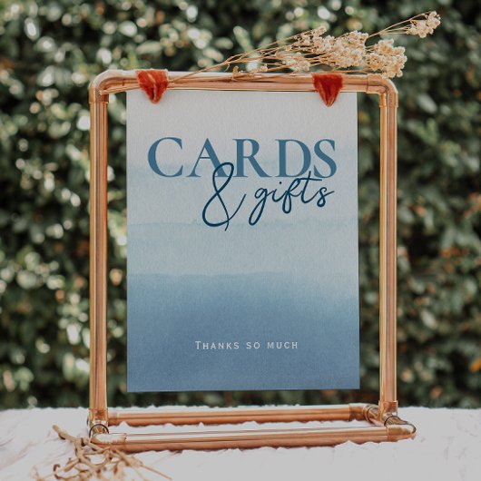 モダン海'水カラー赤ちゃんシャワーカード&ギフト ポスター