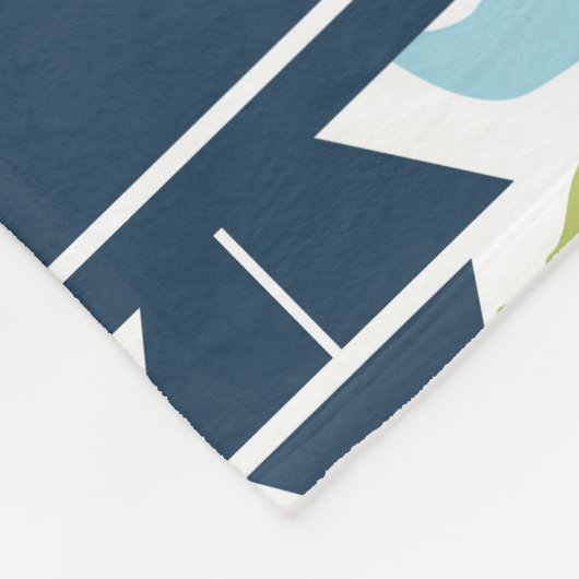 モダン海生き物，海の動物，航海のカスタム フリースブランケット (角)