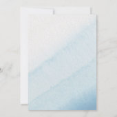 モダン海素朴ベイビーシャワーああベビー! 招待状 (裏面)