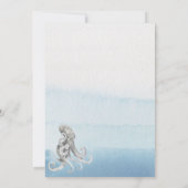 モダン海素朴ベビーWordスクランブルカード 招待状 (裏面)