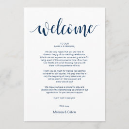 モダン海軍素朴、歓迎および旅程カード プログラム