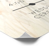 モダン海辺の水結婚色のイベント ポスター (角)